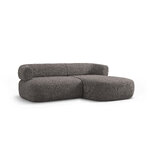 Corner sofa &#39;jenny&#39; grey, boucle, right