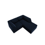 Corner sofa ruby, 3-seater (micadon home) deep blue, velvet, better