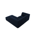 Corner sofa ruby, 3-seater (micadon home) deep blue, velvet, better