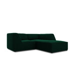 Corner sofa ruby, 3-seater (micadon home) bottle green, velvet, better