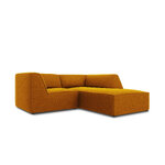 Corner sofa ruby, 3-seater (micadon home) yellow, velvet, better