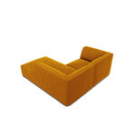 Corner sofa ruby, 3-seater (micadon home) yellow, velvet, better