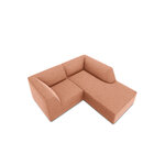 Corner sofa ruby, 3-seater (micadon home) pink, velvet, better