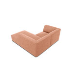 Corner sofa ruby, 3-seater (micadon home) pink, velvet, better