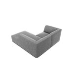 Corner sofa ruby, 3-seater (micadon home), grey, velvet, better