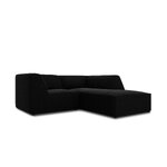 Corner sofa ruby, 3-seater (micadon home) black, velvet, better