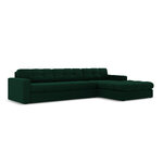 Kampinė sofa (justin) micadon riboto leidimo buteliukas žalias, aksominis, geresnis
