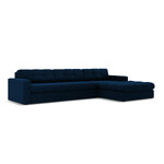 Corner sofa (justin) micadon limited edition deep blue, velvet, better