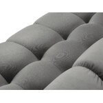 Kampinė sofa (justin) micadon limituoto leidimo šviesiai pilka, aksominė, geresnė