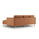 Corner sofa &#39;eden&#39; honey, velvet, right