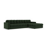 Corner sofa (justin) micadon limited edition dark green, structured fabric, better