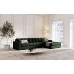 Corner sofa (justin) micadon limited edition dark green, structured fabric, better