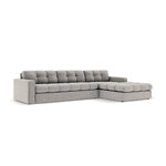 Corner sofa (justin) micadon limited edition light gray, structured fabric, better