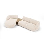 Modular sofa 'miley' ivory, chenille, left
