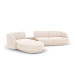Modular sofa 'miley' ivory, chenille, left