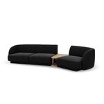 Modular sofa 'miley' anthracite, chenille, right