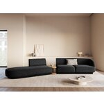 Модульный диван «Майли» антрацит, шенилл, левый