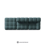 Modulaarinen sohva (bellis) petrooli, sametti, paremmassa kunnossa, kosmeettisilla virheillä.