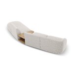 Модульный диван «Майли», серебристый, шенилл, правый