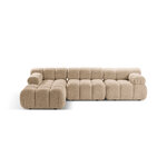 Corner sofa (bellis) 282x155 sand, boucle, left