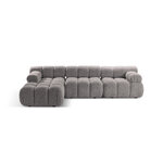 Corner sofa (bellis) 282x155 light gray, boucle, left