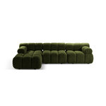 Corner sofa (bellis) 282x155 green, boucle, left