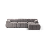 Corner sofa (bellis) 282x155 light gray, boucle, right