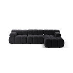 Corner sofa (bellis) 282x155 graphite, boucle, right