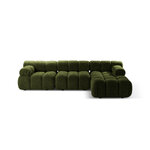 Corner sofa (bellis) 282x155 green, boucle, right