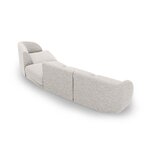 Модульный диван «Майли», серебристый, шенилл, правый