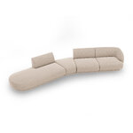 Modulaarinen sohva &#39;miley&#39; beige, chenille, vasen