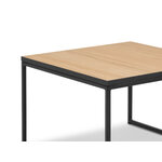 Журнальный столик veld, (микадони хоум) коричневый, черный металлический каркас