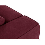 Panorama corner sofa &#39;tyra&#39; bordeaux, structured fabric, left