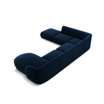 Panoramic corner sofa miley, 6-seater (micadon limited edition) deep blue, velvet