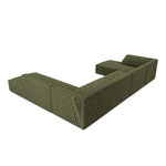 Kampinė sofa rubino, 7 vietų (micadon home) žalia, aksominė, geresnė