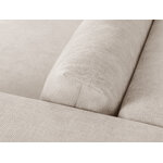 Panorama corner sofa &#39;tyra&#39; beige, structured fabric, better