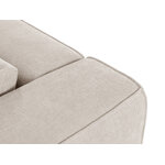 Panorama corner sofa &#39;tyra&#39; beige, structured fabric, better