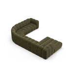 Panorama corner sofa 'lupine' green, chenille, right