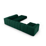 Panorama kampinė sofa &#39;serena&#39; buteliukas žalia, aksominė, geriau