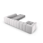 Panorama corner sofa &#39;serena&#39; silver, velvet, better