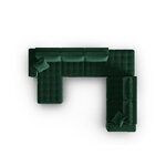 Modular corner sofa &#39;mike&#39; green, velvet, right