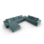 Modular corner sofa &#39;mike&#39; mint, velvet, better