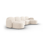 Panoramic sofa &quot;blair&quot; light beige, chenille