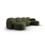 Panoramic sofa &#39;blair&#39; green, chenille