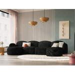 Panoramic sofa &#39;blair&#39; black, chenille