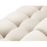 Panoraminė sofa (justin) micadon limituoto leidimo šviesiai smėlio spalvos, aksominė