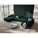 Panoramic sofa (justin) micadon limited edition bottle green, velvet