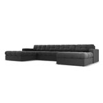 Panoramic sofa (justin) micadon limited edition grey, velvet