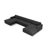 Panoramic sofa (justin) micadon limited edition grey, velvet