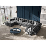 Panoramic sofa (justin) micadon limited edition grey, velvet